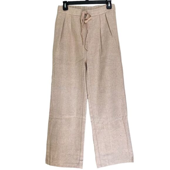 Mod Ref Piper and Scoot Beige Mid Rise Twill Straight Leg Pants Size Small - Picture 7 of 7